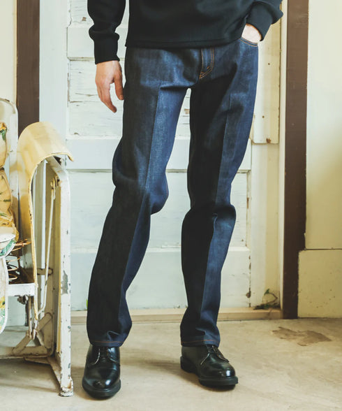 MR.OLIVE / 14oz SELVAGE DENIM / RIGID STANDARD STRAIGHT JEANS / ミスターオリーブ/ 14オンス セルヴィッジデニム / リジッドスタンダードストレートジーンズ
